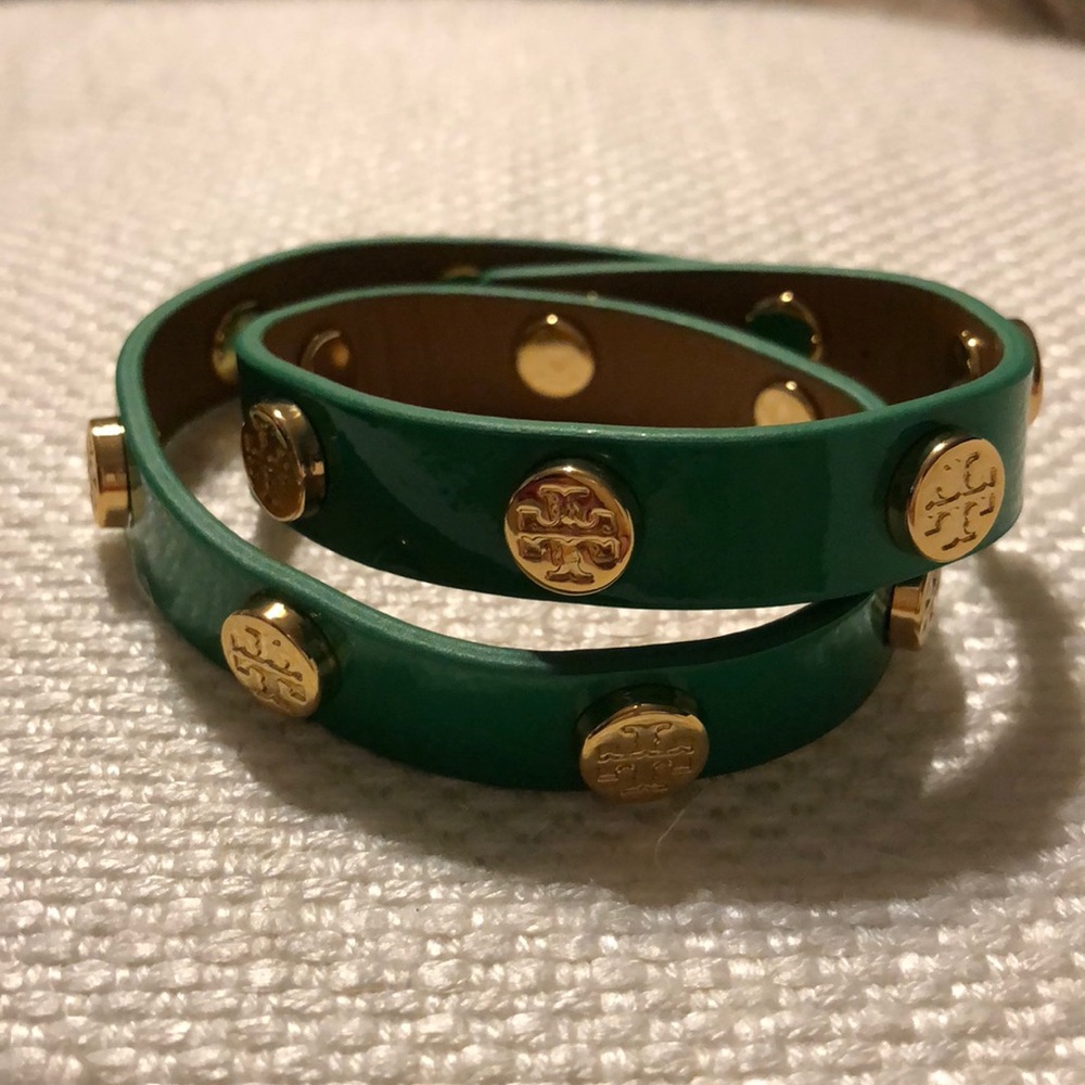 Tory burch patent leather wrap bracelet